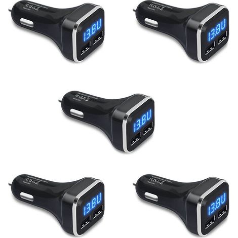 5 Autoladegerät Voltmeter Auto-Batteriemonitor mit LED Spannungs-/Stromanzeige für 11/Xs S20/S10 (1/5)