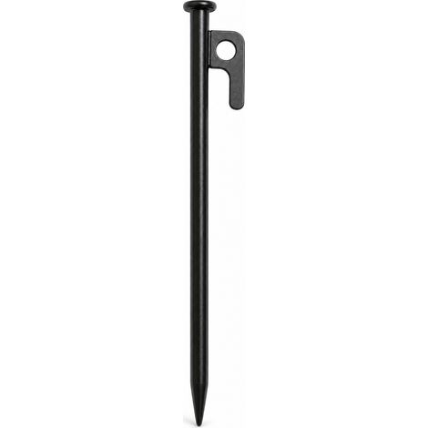 Piquet de tente acier renforcé 40 cm noir pour camping (1/5)