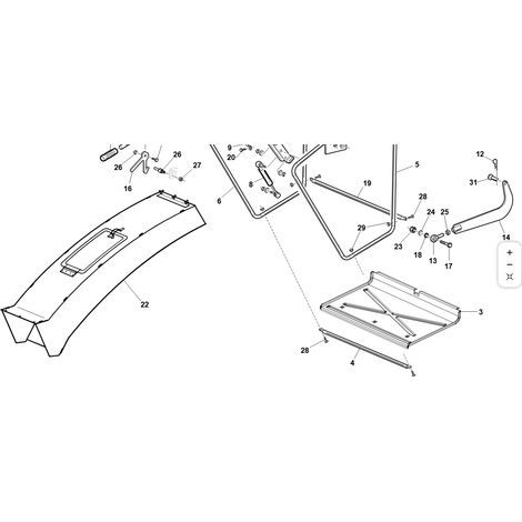 TUNNEL ASSEMBLATO ORIGINALE KUBOTA GIANNI FERRARI 87001260000