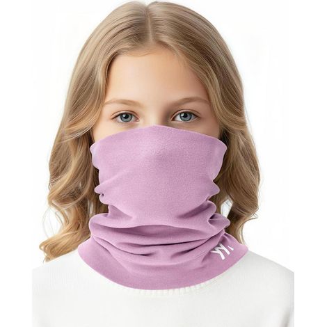 Schlauchschal Kinder Lila, Warm Winddicht Atmungsaktiv, Multifunktionstuch für Jungen Mädchen (1/5)