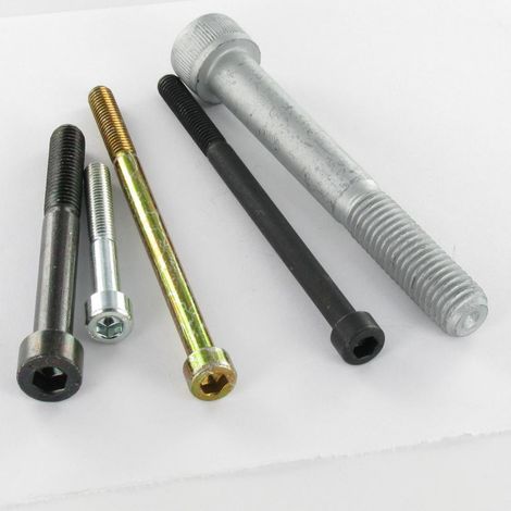 Vis métaux CHC BTR M8X70 Filetée sur 28 Classe 8.8 Clé de 6 HC6 Acier zingué-1 pièce