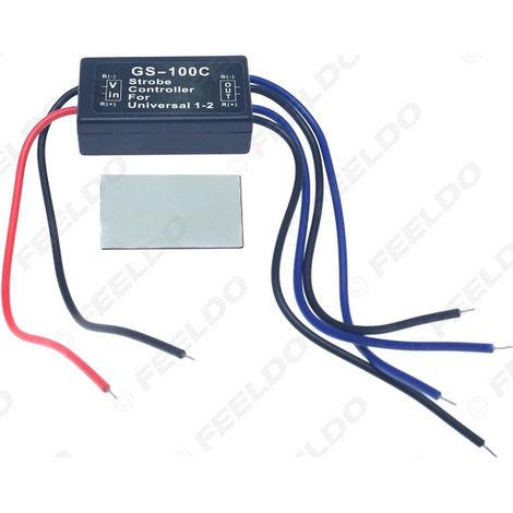 Suitable for automotive HID LED halogen lamps, single or dual flasher unit, 12V 6A, automotive headlight strobe controller. (1/5)