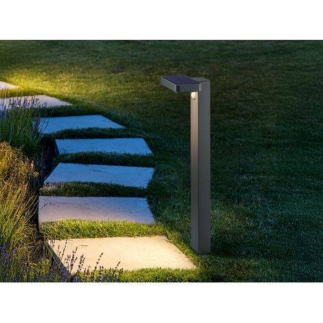 LED Solar Wegeleuchte Außenleuchte ESQUEL mit Bewegungsmelder in Anthrazit (1/5)