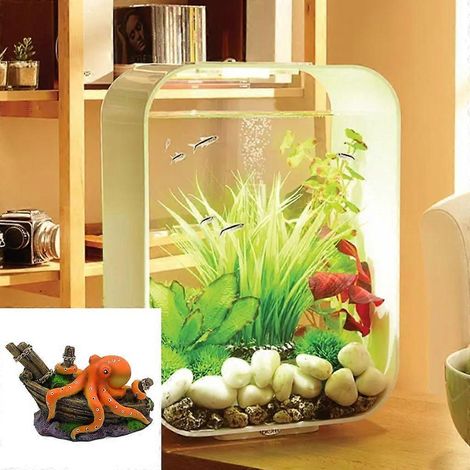 Cachettes artificielles pour pieuvres, décorations pour aquarium et terrarium (1/4)