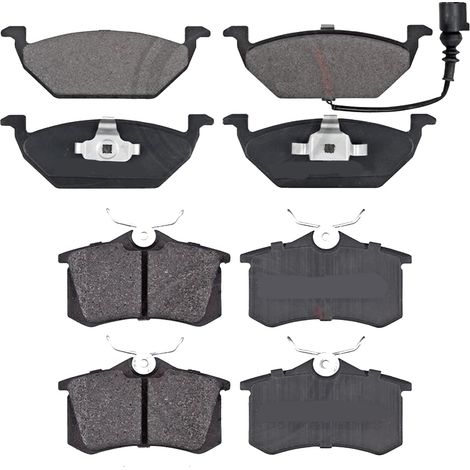 KIT PASTIGLIE FRENO ANTERIORI E POSTERIORI compatibile con VW PASSAT B5.5 (3B3) / PASTIGLIE FRENANTI AUTO OEM P 85 037  P 85 085,P 85 020 / SOSTITUZIONE DIRETTA / BASSA POLVERE / SILENZIOSO
