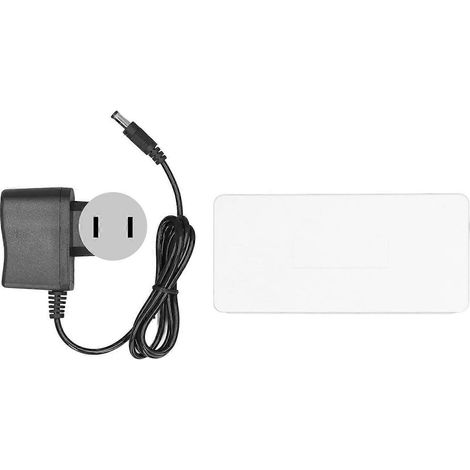 Commutateur Gigabit avec 8 ports RJ45, répartiteur Ethernet ABS pour la transmission de données, 100–240 V, prise américaine