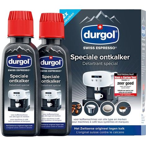 Descalcificador Durgol para espresso suizo (2 unidades de 125 ml)