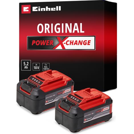 Einhell Double batterie 5,2 Ah Twinpack PXC (Lithium-Ion, 18 V, pour tous les appareils Einhell PXC) (1/5)