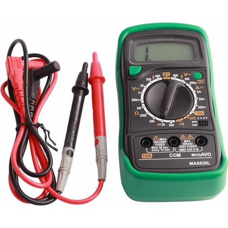 MAS830L Hochpräzises tragbares digitales Multimeter Voltmeter Amperemeter Elektriker (1/5)
