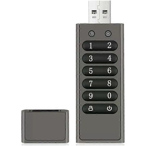 Sicherer USB-Stick Volkcam 32 GB, verschlüsselter USB-Stick mit Hardware-Passwort und Tastatur, U-Disk Flash-TCES (1/4)