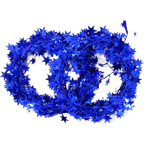 Guirlande Étoilée À Fil Métallique - Décoration Festive Pour Arbre De Noël Anniversaire Fête - 2 Rouleaux (1/5)
