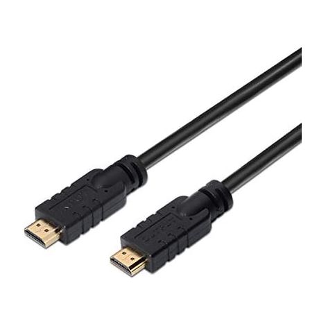 Aisens - hdmi kabel v2.0 premium high speed / hec 4k@60hz 18gbps mit repeater, a/m-to-m, schwarz, (1/2)