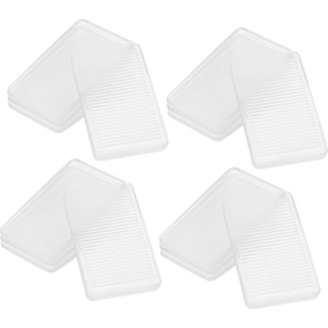 Lot de 8 cales transparentes pour niveler les pieds de meubles (1/5)