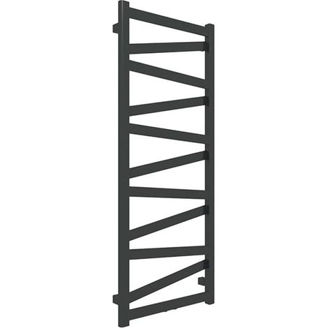 Heizungsbetrieb Handtuchheizkörper - Mattschwarz - 510x400mm - 163 Watt - VIP510/400ZXN