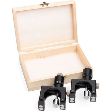 Régleurs de fers magnétiques pour arbre D. 75 à 125 mm – ZUMEL – Accessoire dégauchisseuse/raboteuse – Coffret bois inclus – Holzprofi