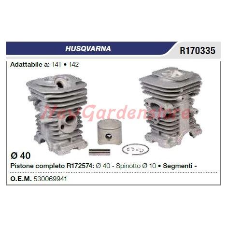 Cilindro y pistón motosierra 141 142 compatible HUSQVARNA 530069941