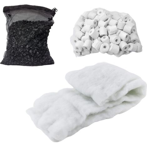 Pack Entretien Filtration Aquarium Charbon & Céramique MAX 200 L