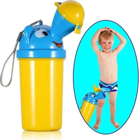 Urinoir portable pour bébé, idéal pour le camping, les voyages en voiture et l'apprentissage de la propreté - Garçon (1/5)