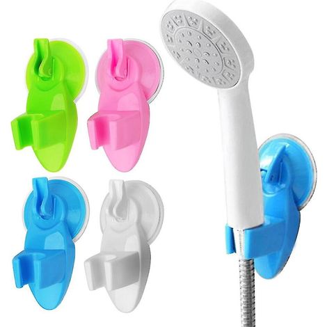 Support de pommeau de douche à ventouse réglable - Bleu (1/5)