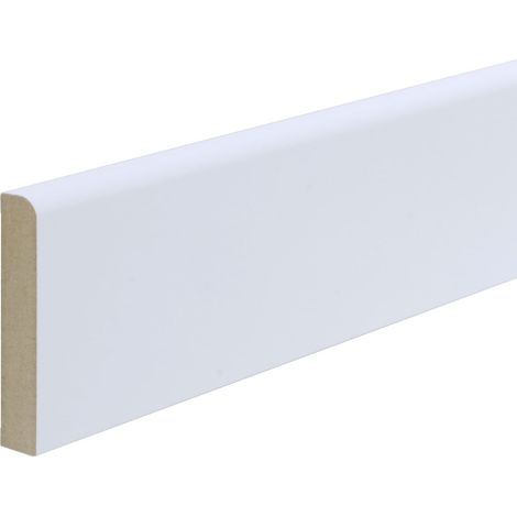 B.S. Bauprogramm Sockelleiste 260 cm 60 x 10 mm Eiche brilliantweiß Leisten