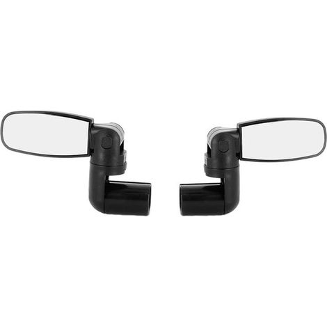 Specchietto retrovisore, set con due specchietti retrovisori adatti per bicicletta, utilizzabili su entrambi i lati, sinistro o destro, con specchio infrangibile, nero (1/5)