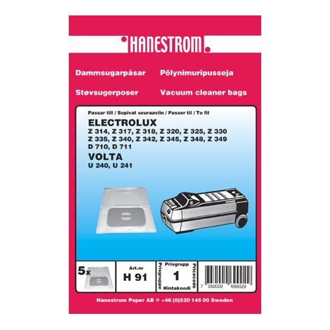 Sacchetti per aspirapolvere ELECTROLUX Z 314, Z 320, Z 325, alta qualità - AquaForge