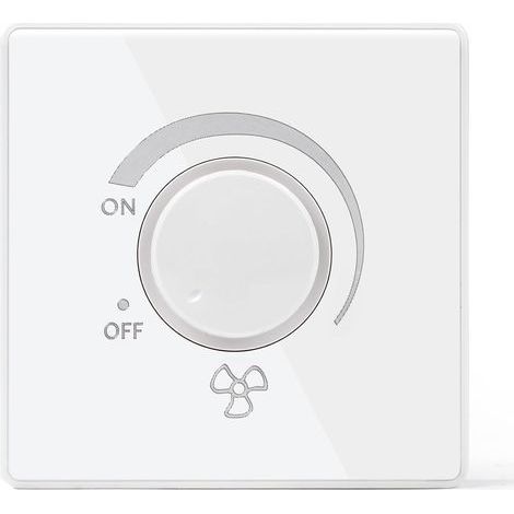 Contrôleur de vitesse en continu for ventilateur de plafond, 220V 10A type 86 contrôleur de commutateur de vitesse de ventilateur monté en surface
