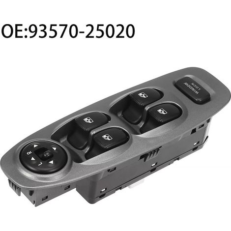 Retrouvez le confort de vos vitres électriques – Interrupteur Accent 1999-2006 – 93570-25020 Qualité – Fiabilité – Installation facile – Pour Hyundai (1/4)
