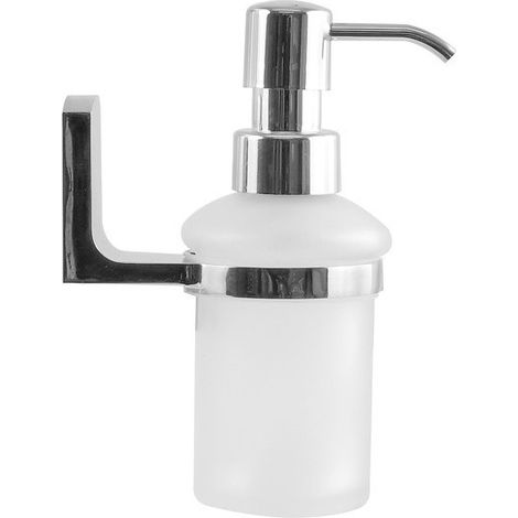 Distributeur de savon à  fixer Verre & Chromé TAKU Transparent Spirella