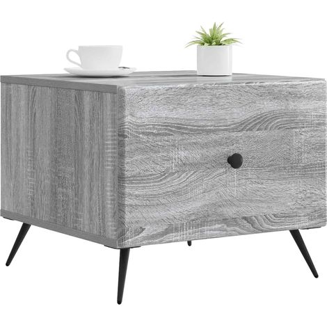 Maison Exclusive - Tavolino da salotto con cassetto Grigio Sonoma 49 x 50 x 40 cm