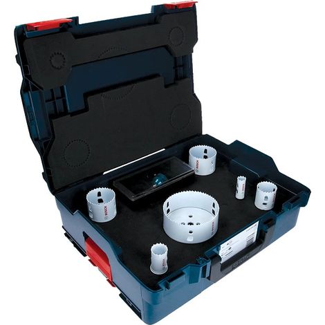 Bosch – Jeu de scies cloches 8 pièces pour bois et métal – Diamètre 20-114 mm – Acier rapide bimétallique – Système d'adaptateur Power Change (1/5)