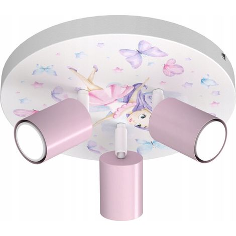 LAMPE DE PLAFONNIER POUR ENFANT FILLE FAIRY LAMPE POLONAISE LED GU10 (1/3)