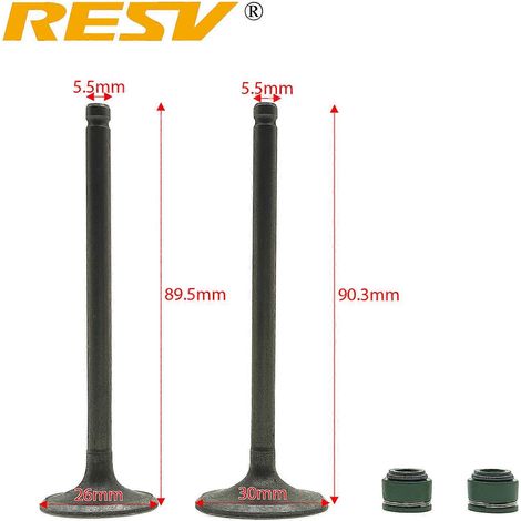 Adecuado para Suzuki GN125 GZ125 GS125 DR125 QJ125 HJ125 GN GZ GS DR QJ HJ 125cc 125 CC Válvula de admisión Válvula de escape Sello de aceite de vástago de válvula (（） (1/2)
