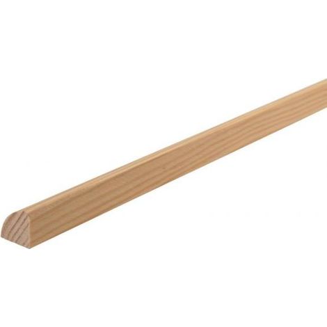 Quart de rond en pin massif R18 – Longueur 2,40 m – Profil brut à peindre – Pour finitions intérieures élégantes – Coupe nette sans éclat – Sotrinbois (1/2)