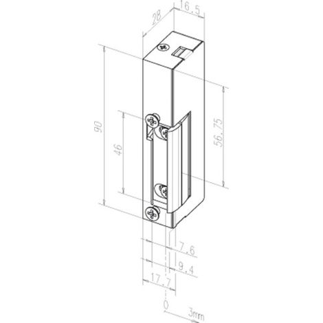 abridor de puerta eléctrico assa abloy 19e liberación mecánica 6-12V