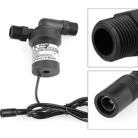 1pc Pompe à eau chaude DC24V 18W pour chauffage solaire et circulation thermique (1/5)
