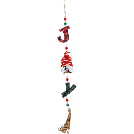Adorno Colgante Para Ventana Navidad - Hecho De Madera - Decoración Festiva Para Árbol De Navidad - Unidad (1/5)
