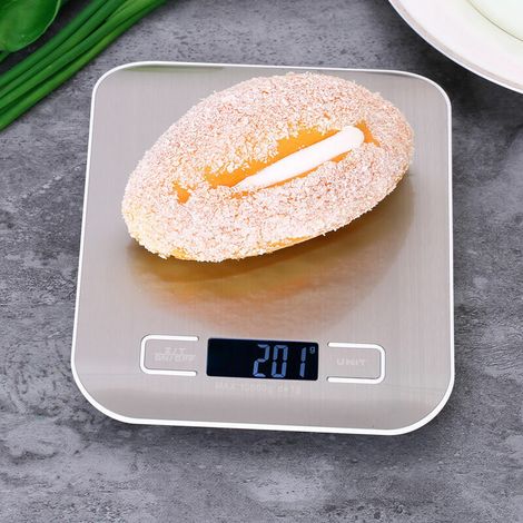 Precise Electric Kitchen Scale, 10 kg / 1 g, White (1/4)