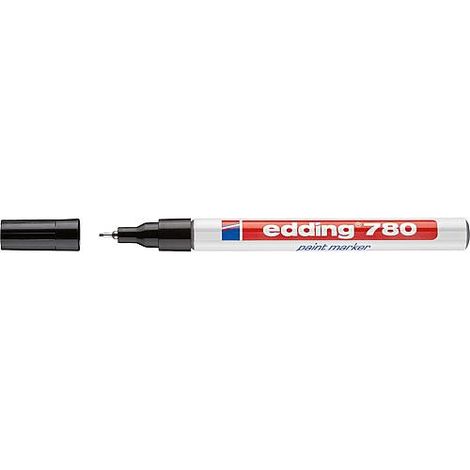 Marqueur Lackmarker 780 noir largeur de trait 0,8 mm pointe en plastique