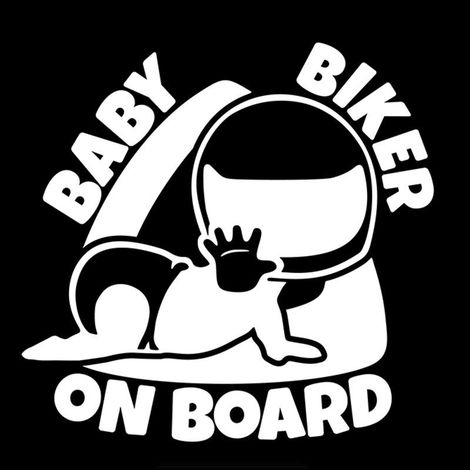 Pack de 5 autocollants pare-chocs "Bébé à bord" blancs, sticker voiture sécurité enfant, adhésif auto réfléchissant, lot de 5, signalétique conducteur, déco rétroviseur, 14x15cm. (1/3)
