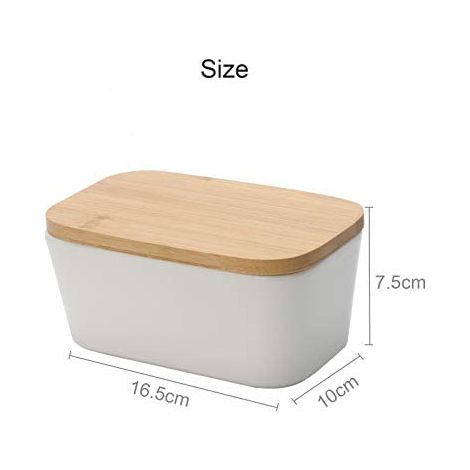 500ml Porcelain Lid Box French Butter Pan Insulated Storage Enamel Retro Multifunctional Enamel Butter Pan With Lid Kitchen Storage Tray