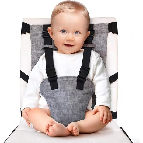 1 Pièce Siège de table pour bébé - Assistance portable avec ceinture de sécurité - Rehausseur portable - Chaise haute pliable - Siège de voyage - Chaise de camping pour bébé (1/5)