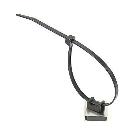 Montage de la Cravate de Cable Magnetique a la Maison, Au Bureau Ou en Classe - 26 x 23 x 6,3mm D'Epaisseur - 6,1kg - Pack de 10