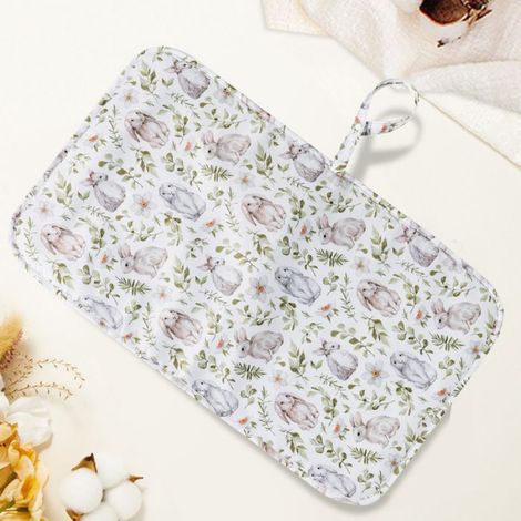 2 pièces Tapis à langer, pliable, imperméable, fibre de polyester, portable, nouveau-nés