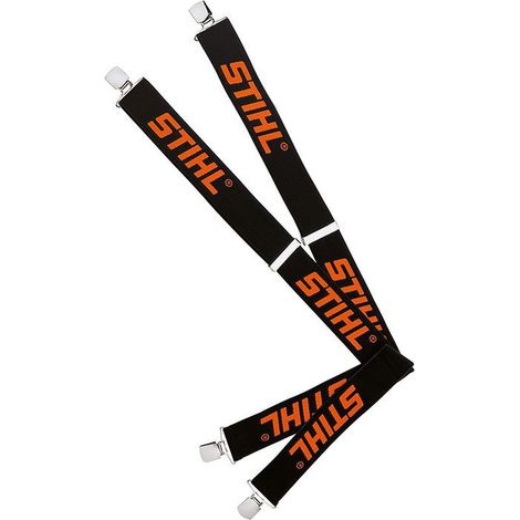 STIHL® Profi-Hosenträger Schwarz mit Metallclips ohne Kunststoffinlay Länge 130 cm - 0000 884 1576
