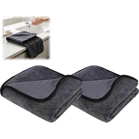 Chiffon pour vitres Javer épais 2026 chiffon magique XXL anti-peluches pour nettoyage acier inoxydable et miroirs réutilisable (1/5)