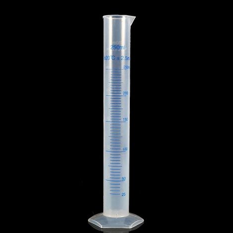 Aougo 0– 0Éprouvette 0graduée 0en 0plastic 0250 0ml 0– 0Base 0pentagonal 0pour 0stabilité 0– 0Bec 0verseur 0conique 0pour 0remplissage 0facile 0– 0Outil 0de 0mesure 0laboratoire