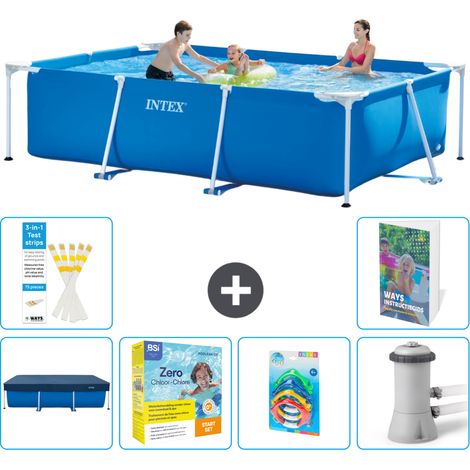 Rechteckiger Frame Pool - 300x200x75 cm - 7-teilig S57