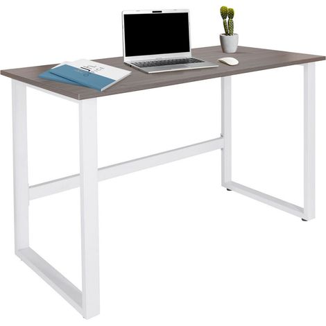 Schreibtisch / Computertisch WORKSPACE LIGHT I 120 x 60 cm grau / weiß hjh OFFICE (1/5)