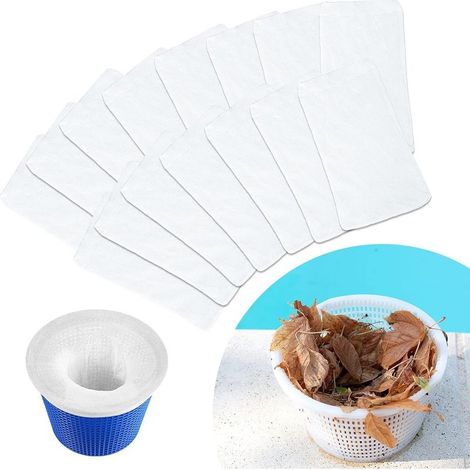 Lot de 15 chaussettes de piscine pour piscines à mailles fines et filtres de spa,réutilisables en maille ultra-fine pour les piscines au sol et hors sol (1/5)